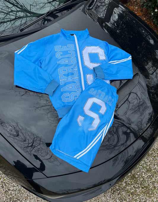 Blue Sakrace Windbreaker Set
