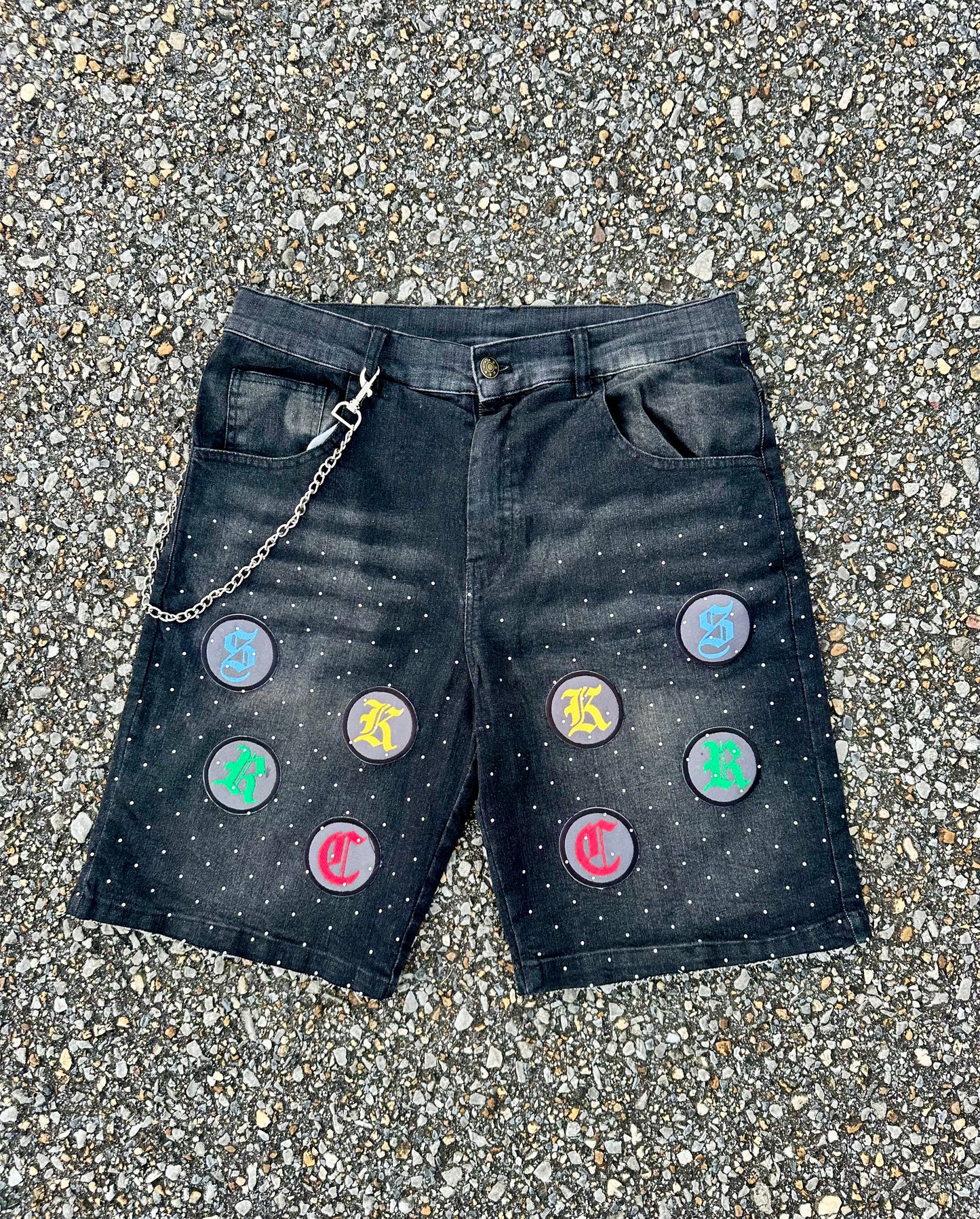 SKRC Jean Shorts Black