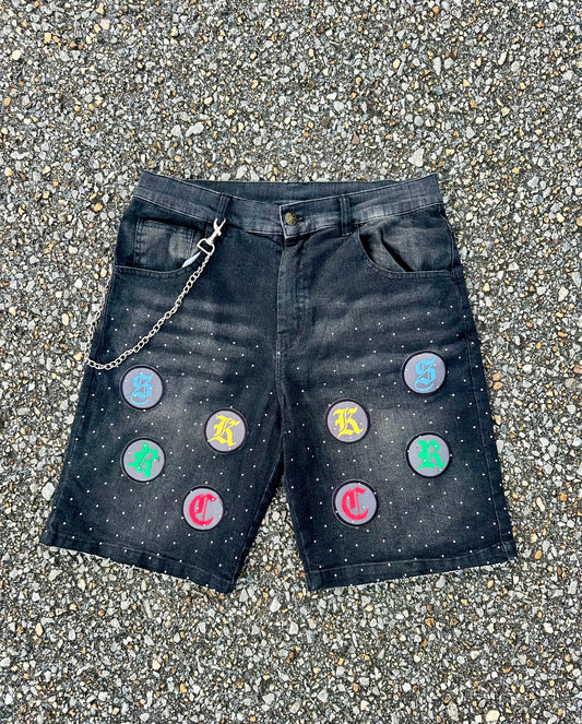 SKRC Jean Shorts Black