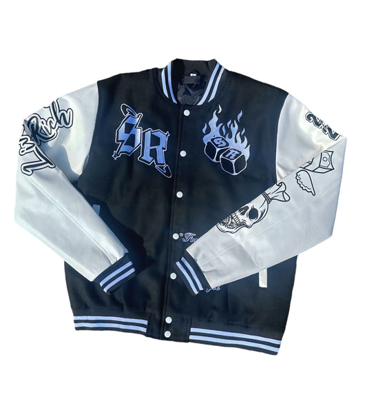 Sakrace Letterman Jacket Black