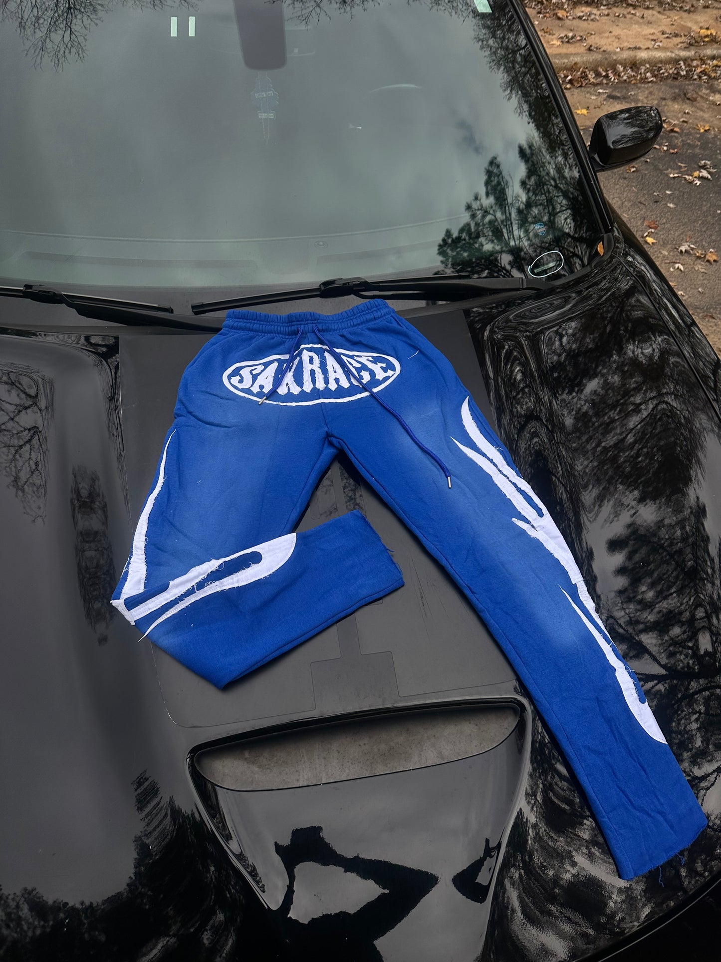 Sakrace Flames Sweatpants Blue/White