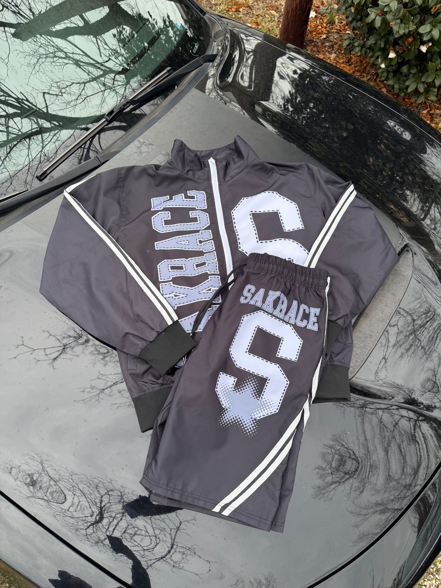 Black Sakrace Windbreaker Set