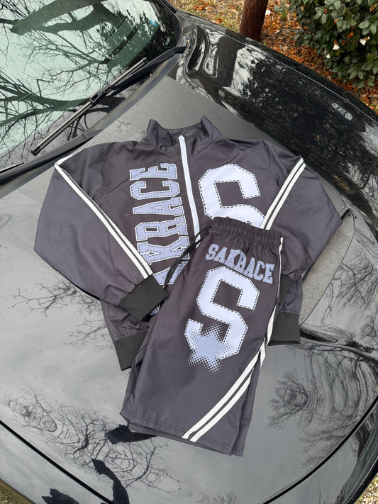 Black Sakrace Windbreaker Set