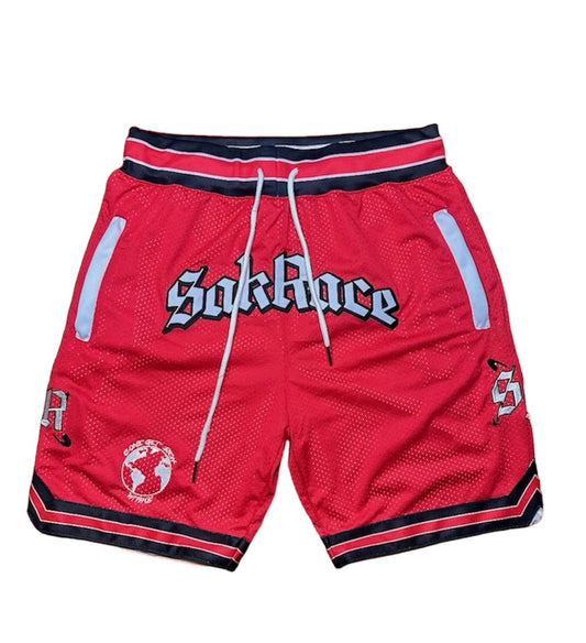 Sakrace Varsity Shorts Red