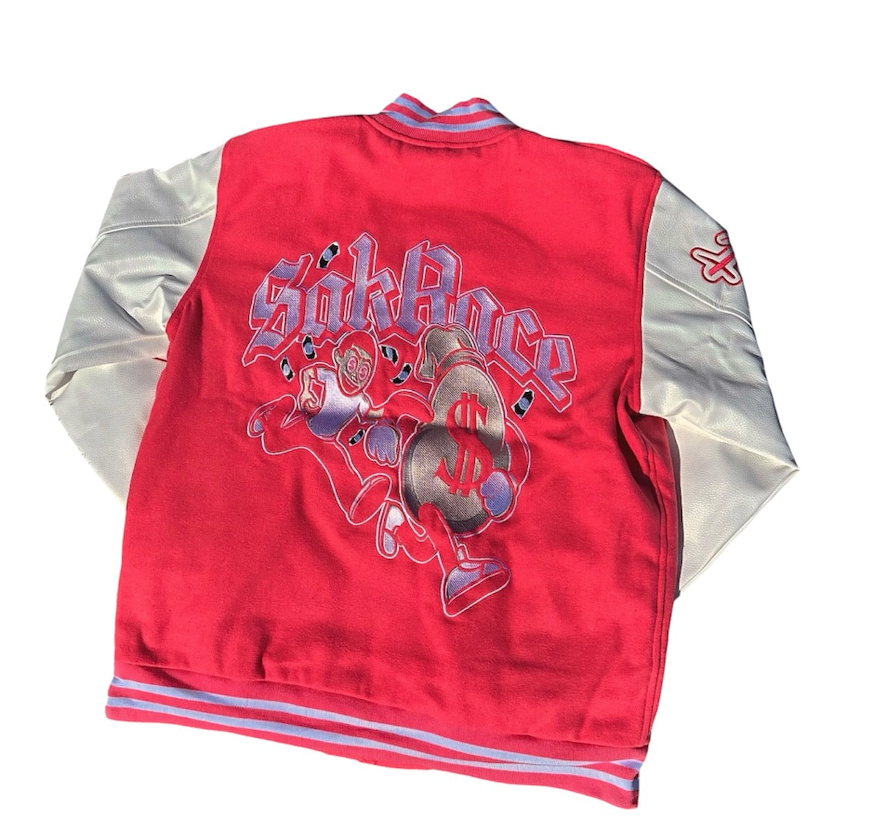 Sakrace Letterman Jacket Pink